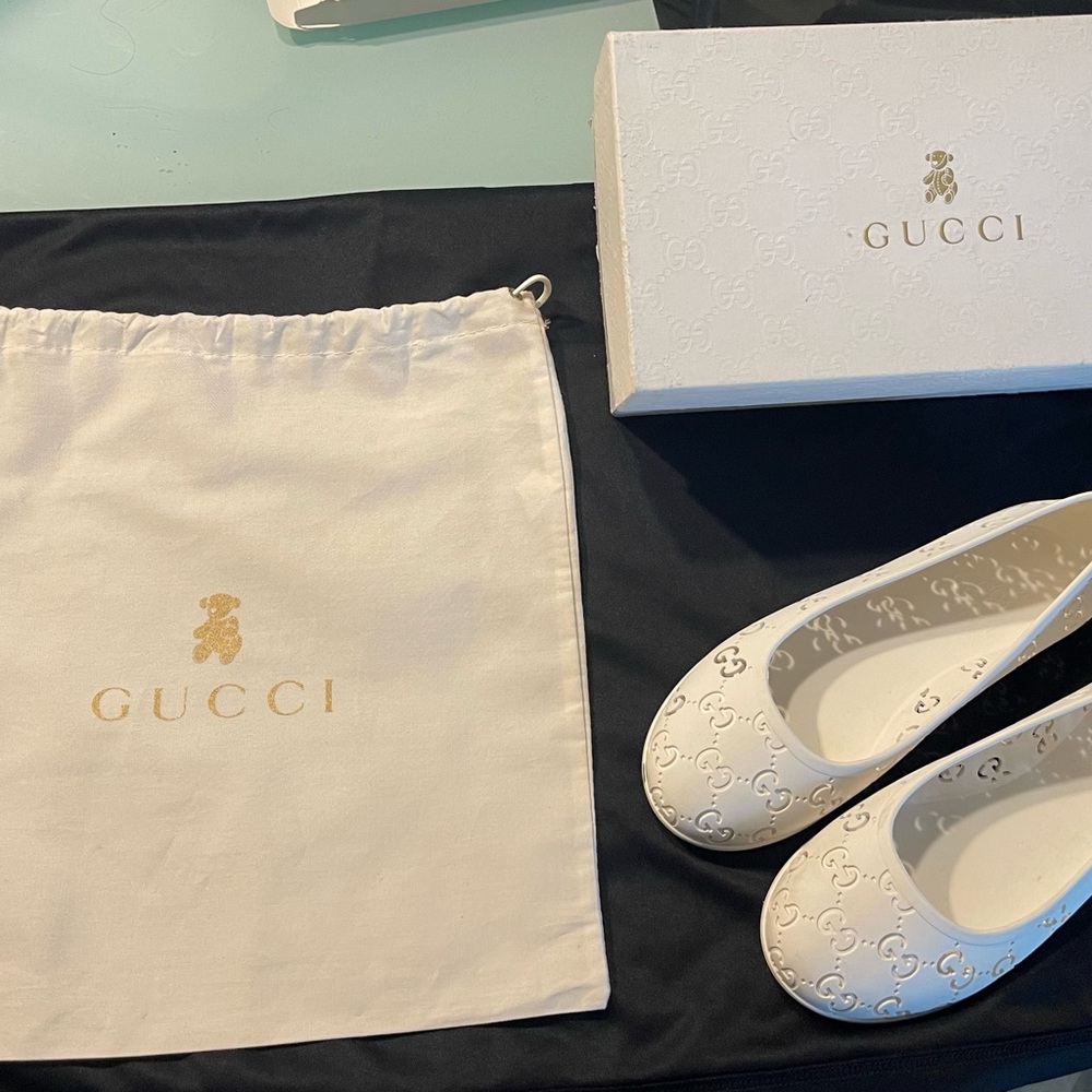Gucci Ballet Little Girls Flats Size 31, Size 13 US